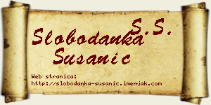 Slobodanka Susanić vizit kartica